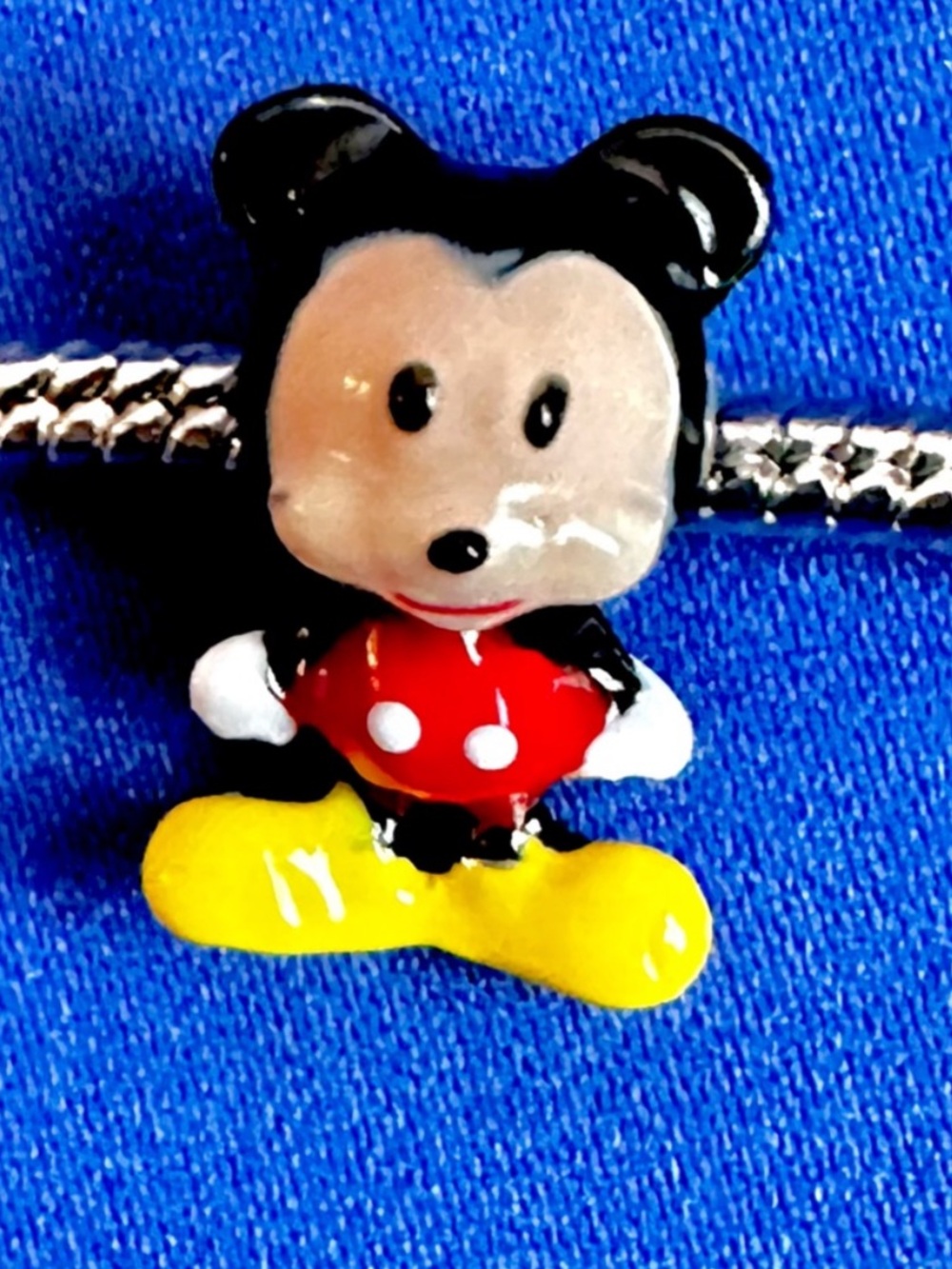 Hand painted Disney Mickey Mouse Pandora style charm bead